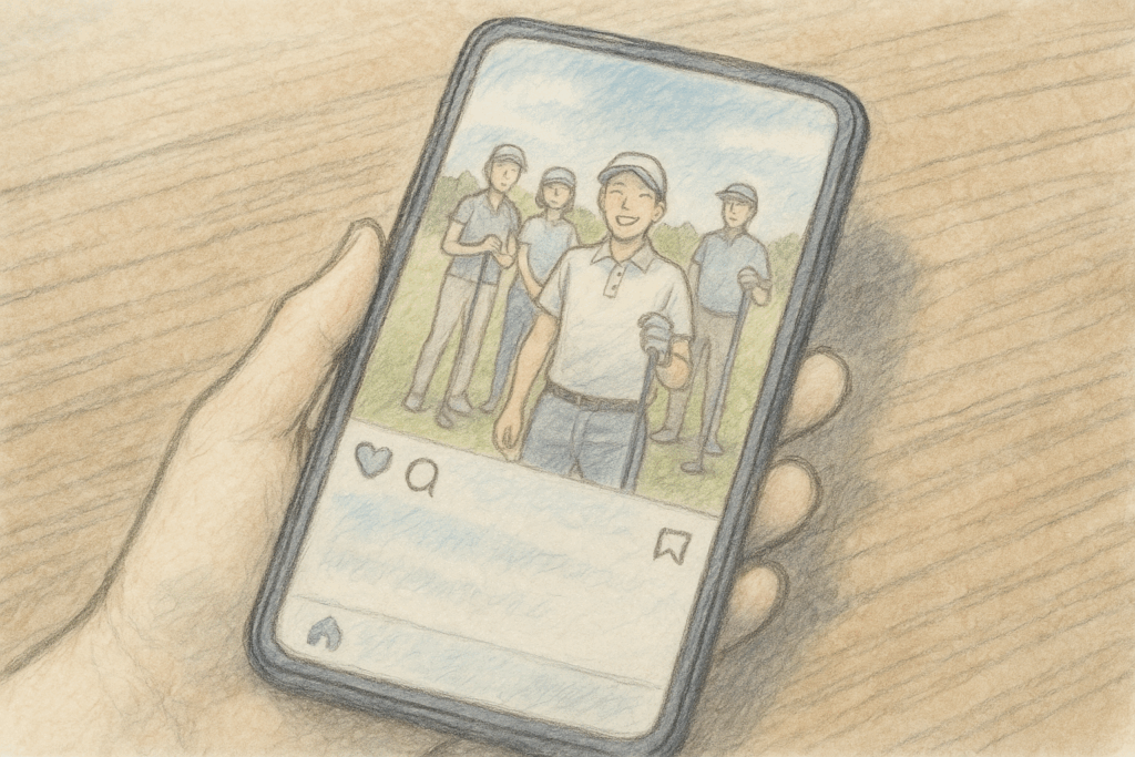 【違和感サインギャラリー】「休日出勤」と言っていた日のゴルフ場の写真