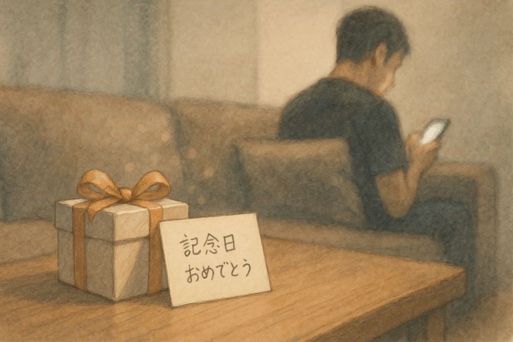 【違和感サインギャラリー】あなたとの記念日を忘れている